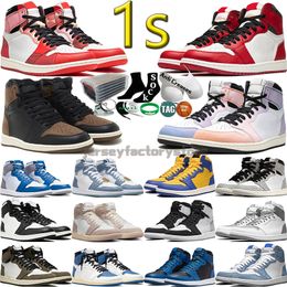 High 1 1s Men Basketball Shoes Women Spider-Verse Next Chapter Palomino Chicago Lost and Found Skyline True Blue Mocha Denim Bred Mens Womens Trainers Sports Tennis