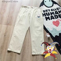 Men's Pants 2022ss Human Made Pants Men Women 1 1 Best Quality High Street Vintage Cargo Straight Stripe Trousers T230602