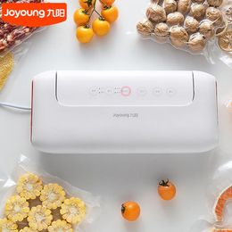 Machine Joyoung Vacuum Sealer Az550 Household Electric Vacuum Sealing Hine Commercial Vegetables Fruits Food Packaging Hine 220v