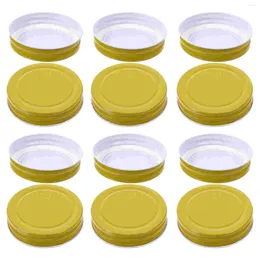 Dinnerware Sets 12 Pcs Mason Cup Lids Hat Accessories Reusable Canning Lid Jar Regular Mouth Ball Wide Jars