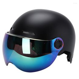 Motorcycle Helmets All Seasons Open Face Half Helmet Autocycle Universal ABS Dot Safety Headpiece Electromobile Lightweight Capacete