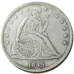 US 1845 Seated Liberty Dollar Silver Plated Coin Copy