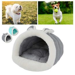 Cat Beds Machine Washable Round Nest Slippers Pet Kennel Bed Imitation Skin For