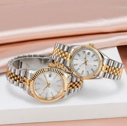 date Ladies watch 36mm automatic 904L stainless steel 41mm luxury designer ST9 sapphire waterproof couple watch gold dial Montre De Luxe DHgate watch caijiamin