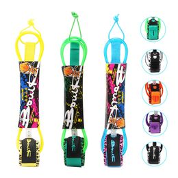 Rope and Handle 6810ft Surfboard Leash Safety Foot Rope TPU Nylon Surfing Leashes 230601