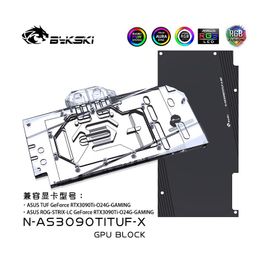 Cooling Bykski Water Copper Block Use for ASUS TUF / ROG STRIXLC RTX3090Ti GAMING GPU Card /Radiator RGB Light SYNC NAS3090TITUFX