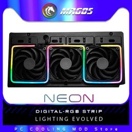 Cooling Phanteks RGB Neon LED Strip Light Bar 5V ARGB Support ASUS/GIGA/MSI SYNC PC Case Decoration 40cm/55cm/100cm