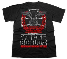 Men's T-Shirts Volksschutz. German Schock Style Empire Eagle Iron Cross T-Shirt. Summer Cotton O-Neck Short Sleeve Mens T Shirt New S-3XL J230602
