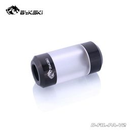 Purifiers Bykski Water Philtre DIY Water Cooling Loop Accessory G1/4"x2 Black Silver Acrylic Philtre BFILPA