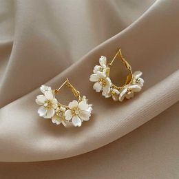 Charm New Fashion Trends Unique Design Elegant and Exquisite Flower Earrings Women's Advanced Jewellery Party Gifts Wholesale G230602