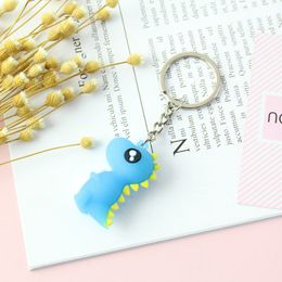 Cartoon Dinosaur Keychain Student Bag Pendant Gifts For Kids Birthday Gift Party Christmas Gift Four Color To Choose