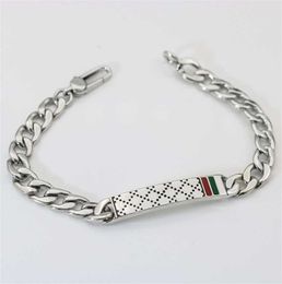 designer jewelry necklace ring high quality Qiling checkered red green enamel bracelet Valentine's Day gift hip hop style