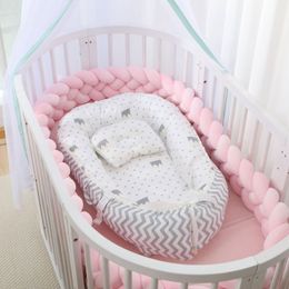 Bed Rails 85x55CM Portable Baby Pressureproof Crib Bionic Pillow Mommy Hug Travel Removable born Sleeping Nest 230601