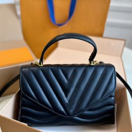New women's handbag designer bag fashion one shoulder bag classic solid Colour striped letter chain bag baguette bag small square bag purse tote bag