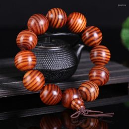 Strand Fine JoursNeige Natural Pear Wood Bracelets 20mm Buddha Beads Old Material Exquisite Bracelet For Men Fashion Jewellery