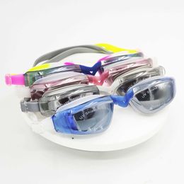 Goggles Waterproof anti fog racing for adults men and women swimming goggles silicone adjustable P230601