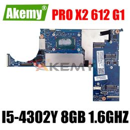 Motherboard 766626001 766626601 for HP Pro x2 612 G1 Tablet Motherboard i54302Y CPU 8GB 1.6GHz KK6050A2627701MBA02 Laptop System board