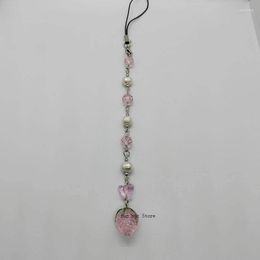 Keychains Butterfly Key Chain Pendant Cute Fairy Bracelet Phone Beaded Hand Assembly Pastel Core Chains For Women