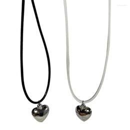 Pendant Necklaces Love Collarbone Chain Temperament Cold Wind Adjustable Wax Line Necklace