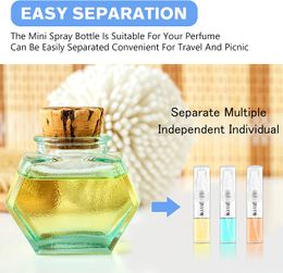 60pcs 2ml 3ml 5ml Mini Clear Plastic Perfume Spray Bottle Portable Cute Mouthwash Atomizer For Cleaning Essential Oils Travel Bottles Botellas