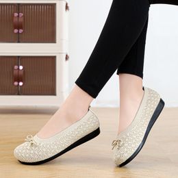 Women Shoes Fly Woven Mesh in Summer 2023 New Breathable Hem Sock Design Polyurethane Light Sole Comfortable and Elegant