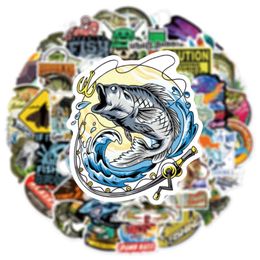 50Pcs-Pack Outdoor Stickers Go Fishing Wall Stickers Wholesale Vinyl Sticker Waterproof Laptops Car Scrapbooking Guitar Box Skateboard JDM Luggage Decal