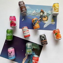 Fridge Magnets Large 3D Stereo Cans Refrigerator Magnets Personalised Creative Home Decoration 230602