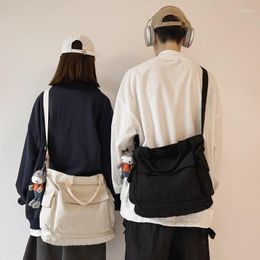 Briefcases Men's Shoulder Bag Large Capacity Canvas Girls'