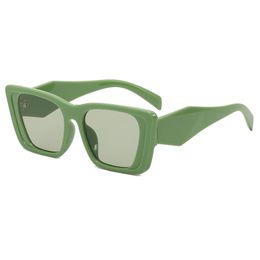 Designer Retro Vintage Polarised Square Sunglasses Eyewear for Mens Womens Luxury Sun Glasses UV400 Anti-reflection Large Full Frame Summer Sports Green Green