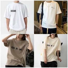 Camisas de grife camiseta essent street casual camiseta amantes essentail solto homens mulheres verão luxo essen camisetas estampa no peito tops camisetas essentiel t-shirt