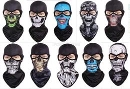 snowboard face masks skull cycling hood halloween cosplay costume scary ghost skull mask outdoors cycling bike masks cap
