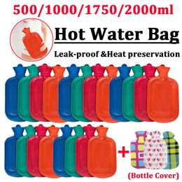Kettles New Thicked Hot Water Bottles Portable Rubber Winter Warm Hot Water Bag Hand Warmer Girls Pocket Hand Feet Warm Water Bottle