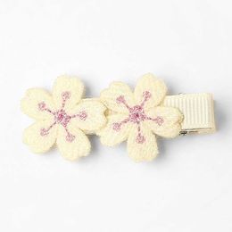 2PCS Hair Accessories Cute Flower Clips Girls Sweet Kawaii Hairpin Headwear Baby Birthday Gifts Headdress