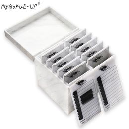 Brushes 5/10 Layers Eyelash Storage Box 4 Colours Makeup Organiser Eyelash Glue Pallet Lashes Holder Grafting Eyelash Extension Tool