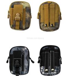 Men Tactical Molle Pouch Belt Waist Pack Bag Small Pocket Military Army Waist Packs Running Pouch Travel Camping Bags for outdoor Hunting Camping waistbag