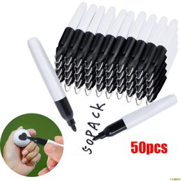 Other Golf Products 50 Pcs Mini Permanent Markers With Cap Clips Ball Marker Pen e 230602