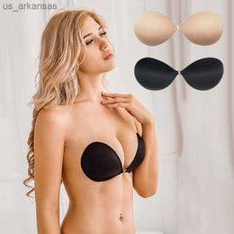 Reusable 1 Pair Invisible Silicone Pasties Chest Stickers Adhesive Bra Push Up Breast Pad Nipple Covers Accessories Intimates L230523