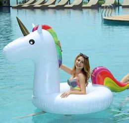 Inflatable Floats Inflatable Unicorn Ride-On pool toys for kids and adults Unicorn inflatable float Swimming Ring Water Raft