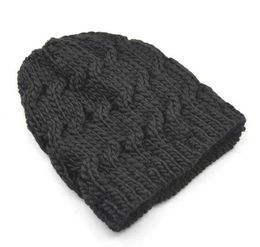 Hot sales Fashion Women Men Winter Warm Knitted Crochet Skull Beanie Hat Caps 12 Colours twist knot crochet warm hats