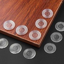 Table Mats 50pcs/lot 24mm X 3mm Rubber Round Shape Glass Non-slip Soft Grip Pad Clear BBB0034