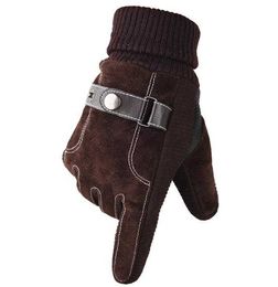 fashion men winter warm sports gloves thick leather mountain MTB bike Cycling Gloves new touch screen long ski gloves christmas xmas gift