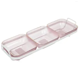 Storage Bottles Serving Tray Platter Divided Plate Organiser Candy Fruit Party Snack Fruits Container Dishes Lunch Dried Appetiser Bowl