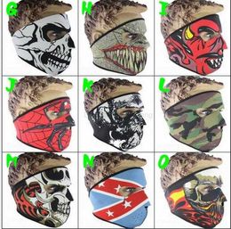 Skull head mask outdoor sport Skiing Cycling maks party cosplay ghost hood full face masks Tactical Hood