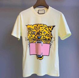 Men's T-Shirts Summer T Shirt For Women Mens Tshirts With Letters Animal Printted Designer Short Sleeve Lady Tee Shirt Casual Tops Clothing 2 Colours M-2XL J230603