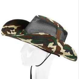 US Army camouflage HATS Round-brimmed Sun Bonnet James Super Light Sniper fishing Hat 65% polyester 35% cotton free shipping