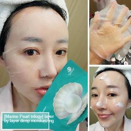 Face Korea JMsolution marine pearl threepart surface film water light deep Moisturising and whitening skin care clear mask for face