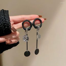 Dangle Earrings JWER Daily Jewellery Vintage Black Portrait Drop For Women Round Card Korea Ear Make You Fashionable