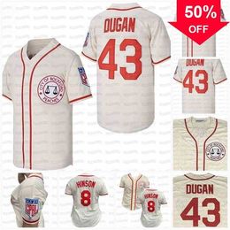 Xflsp GlaC202 8 Dottie Hinson Jersey Jimmy Dugan City of Rockford Peaches A League of Their Own Movie Baseball Jersey