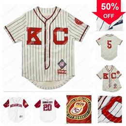 Xflsp GlaC202 Kansas City Monarchs NLBM Negro Leagues Baseball Jersey 5 Jackie Robinson Kansas City Monarchs Negro League Jersey Stitched Name and Number