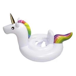 Child Baby swan Swimming seat Ring Inflatable Unicorn Swan beach toy Flamingos Water Swim Ring Pool Swiming Float Swimming Pool floats toys